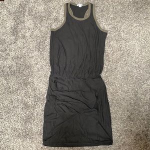 James Peres green dress